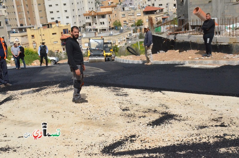 كفرقاسم : تعبيد القسم الثاني من الحي الغربي  لمسجد علي بن ابي طالب والرئيس عادل بدير  الشعب طلب وانأ تحت أمر الشعب , سنعبد ونزفت كل شوارع المدينة 